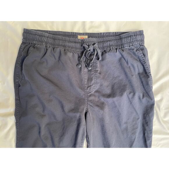 Faherty Essential Cotton Navy Blue Essential Drawstring Travel Lounge Pants, XL - Picture 3 of 6